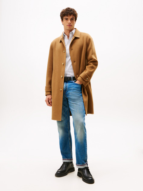 Blue Relaxed Straight Leg Jeans  Men