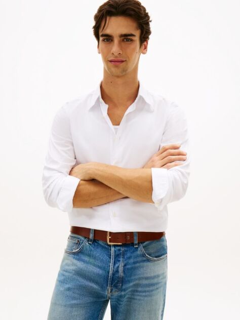 Alb Smart Casual Camasa TH Flex Cu Croiala Regular  Barbati