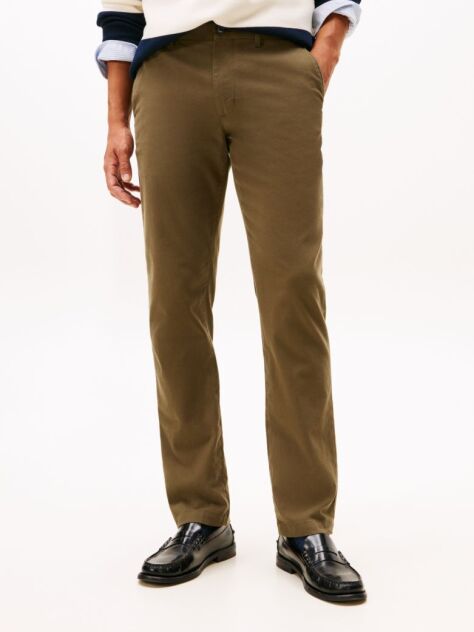 Green Denton Twill Chinos  Men