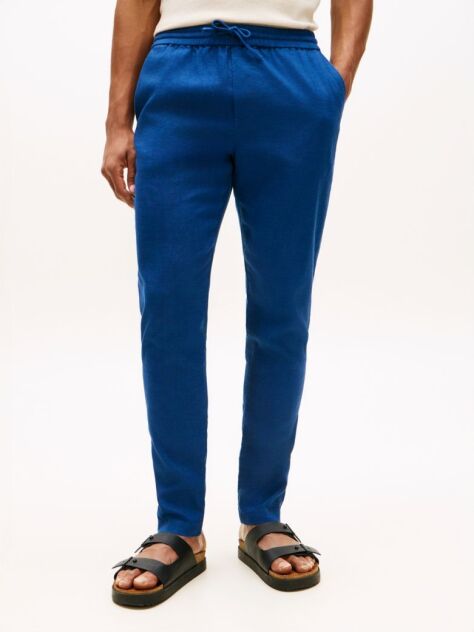 Blue Harlem Pantaloni Chino Din Amestec De In Cu Croiala Tapered  Barbati
