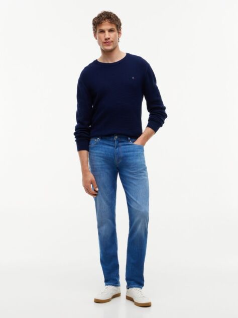 Blue Denton Blugi Drepti Cu Croiala Slim   Barbati