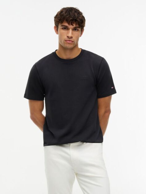Negru T-Shirt Performance Flex Din Terry   Barbati