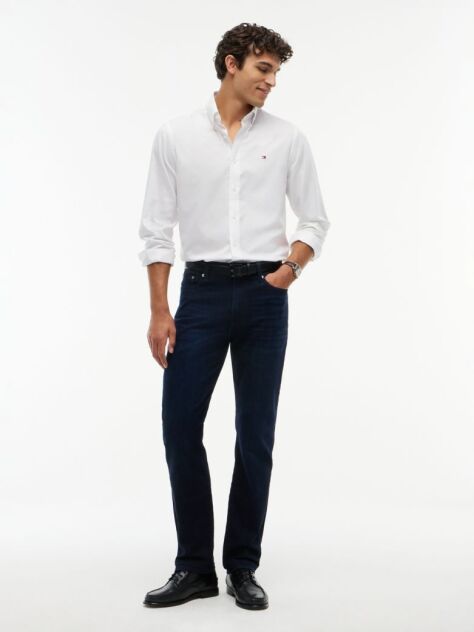 Blue Blugi Denton Cu Croiala Slim Si Dreapta  Barbati