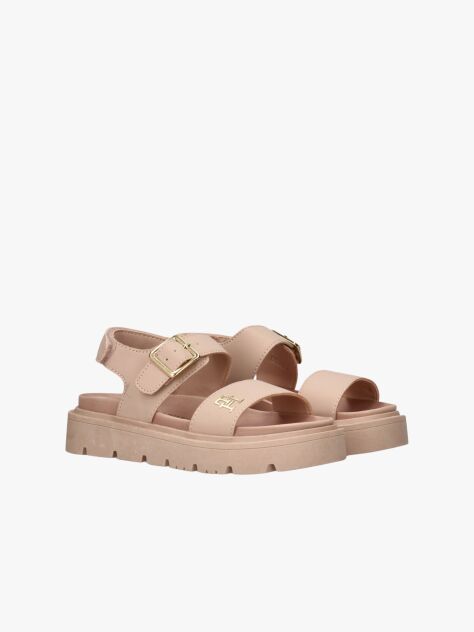 Roz Sandale Cu Placuta Th Monogram  Fete