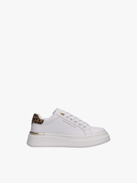 White Lace-Up Sneakers  Girls