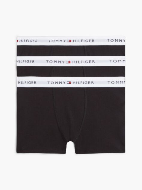 Negru 3-Pack Boxeri Cu Signature Logo Pe Talie  Baieti