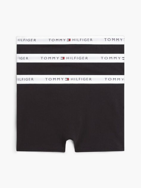 Negru 3-Pack Boxeri Cu Signature Logo Pe Talie  Baieti