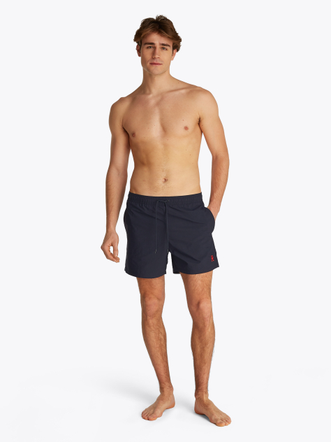 Blue Pantalon Scurt De Baie Th Monogram Lungime Medie  Barbati