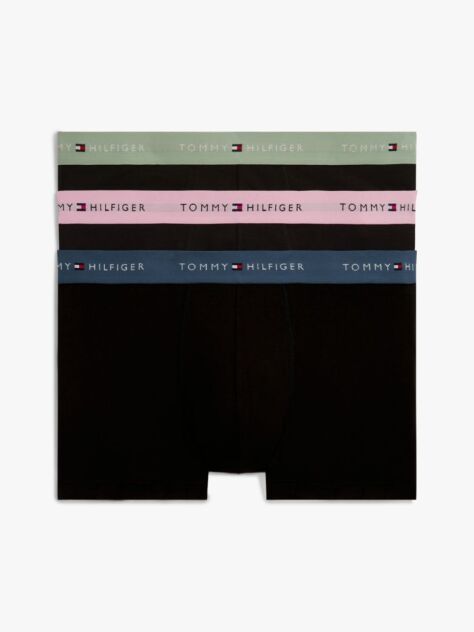 Multi Set De 3 Boxeri Cu Banda Elastica Si Logo Repetat  Barbati