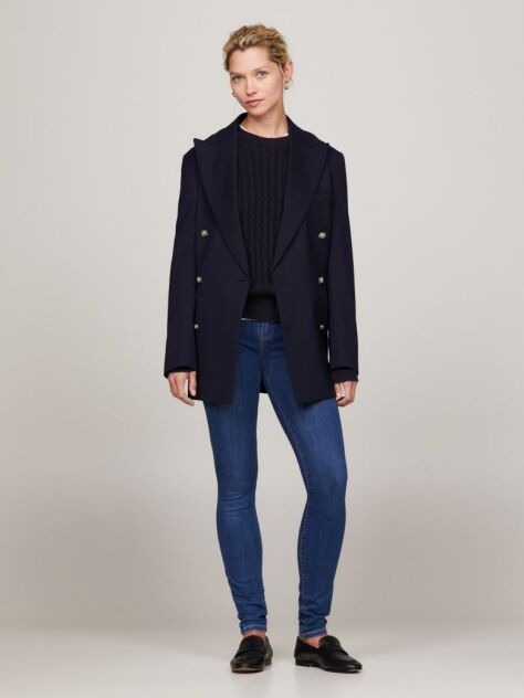 Denim Jeans Mulati Pe Corp Cu Talie Inalta Harlem  Femei