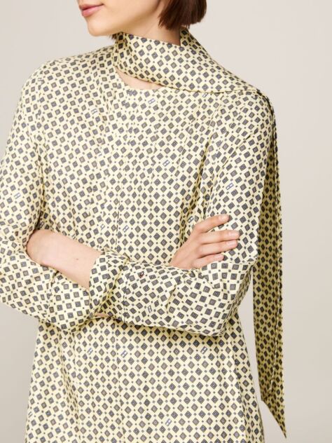Multi Rochie Midi Relaxed Fit Cu Imprimeu Foulard  Femei