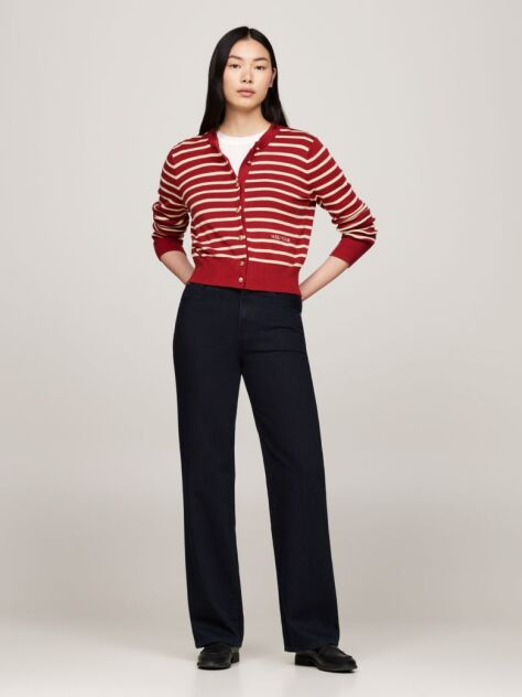 Blue High Rise Relaxed Bootcut Jeans  Women