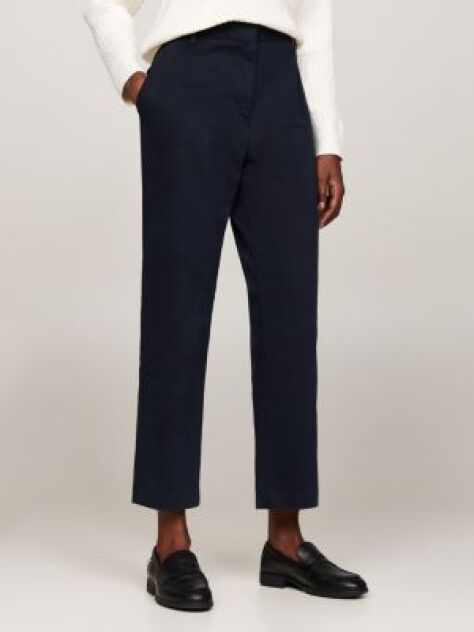 Multi Chinos Slim Straight Din Bumbac Elastic  Femei