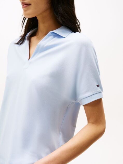 Blue Relaxed Polo Shirt  Women