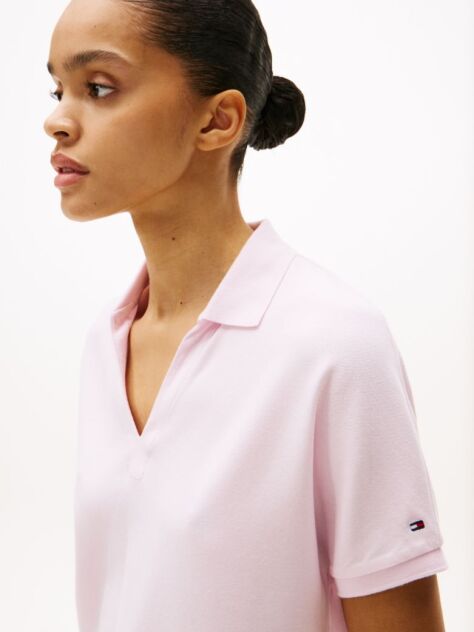 Pink Relaxed Polo Shirt  Women