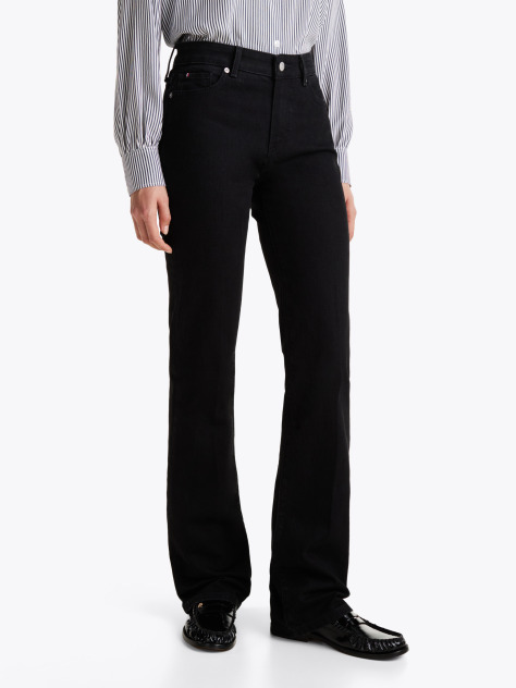 Black Black Mid Rise Bootcut Jeans  Women
