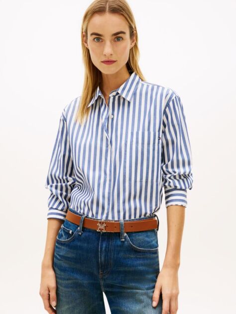 Multi Camasa Oversized Din Poplin  Femei