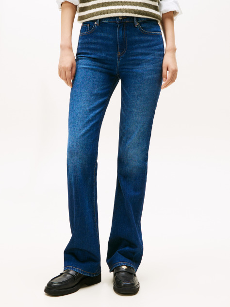 Blue Faded Mid Rise Bootcut Jeans  Women