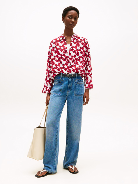 Multi Relaxed Fit Textured Shirt  Women