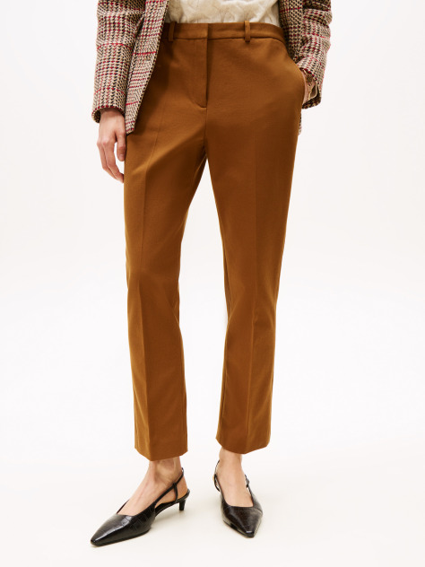Maro Pantaloni Slim Din Gabardina  Femei