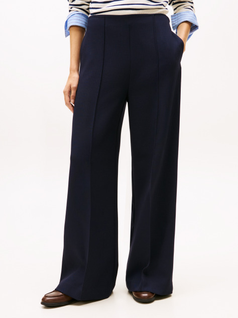 Blue Relaxed Wide Leg Trousers  Women