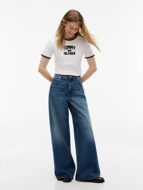 Blue Indie High Rise '70s Wide Jeans  Women
