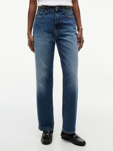 Blue Camasa Din Poplin Cu Croiala Boxy  Femei