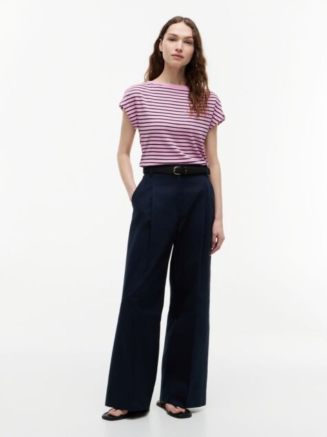 Multi Tricou Cu Guler Boat Si Nasturi Aurii  Femei