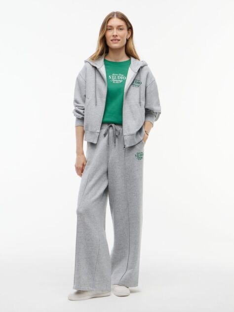 Grey Terry Straight Leg Joggers  Women