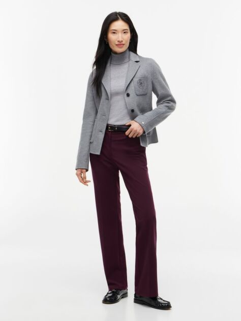 Rosu Pantaloni Travel Bootcut Cu Croiala Slim  Femei