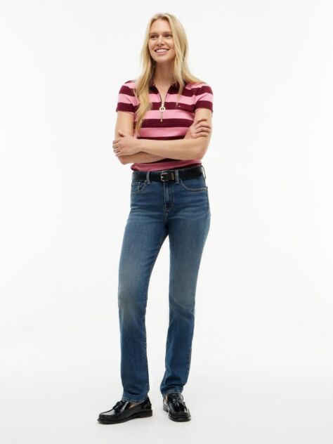 Blue Harlow Mid Rise Slim Jeans  Women