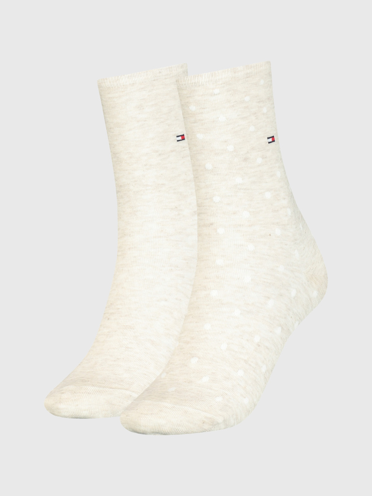 White 2-Pack Tommy Hilfiger Dot Women's Socks  Women