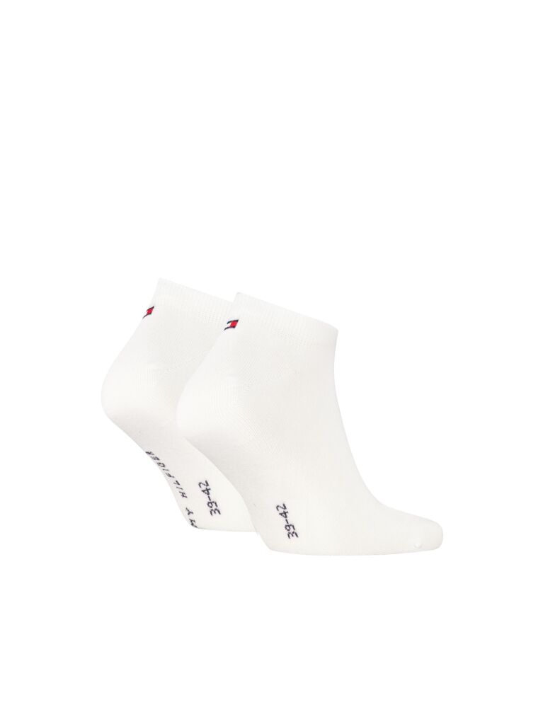 White 2-Pack Logo Stripe Trainer Socks  Men