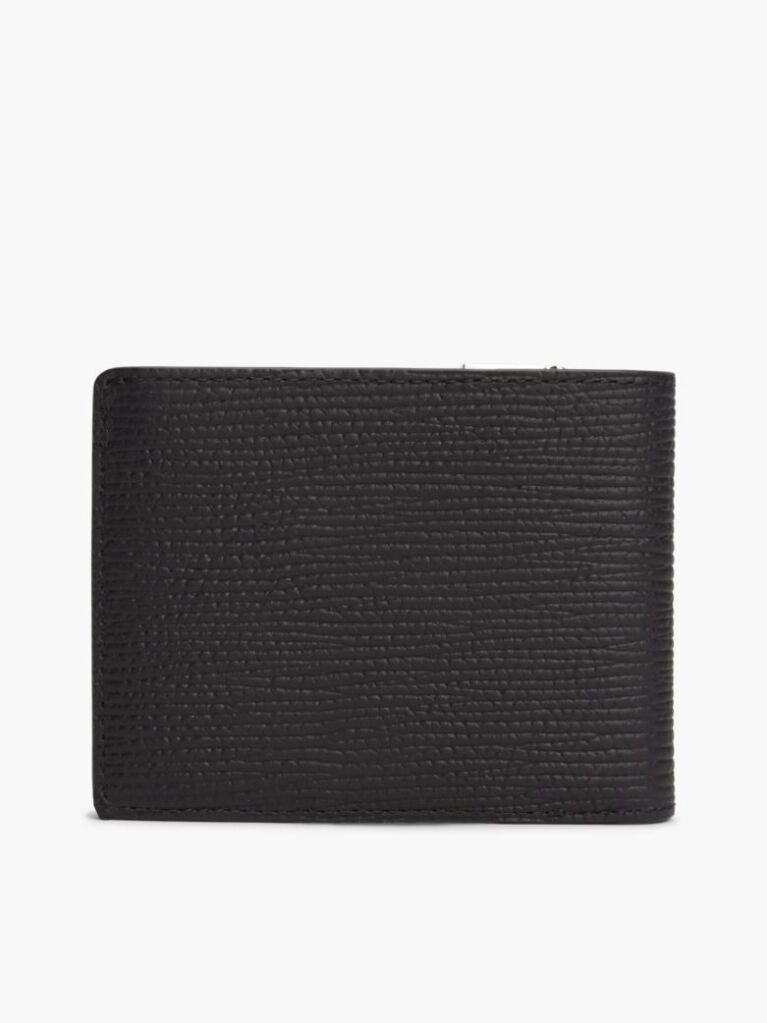 Negru Portofel Bifold TH Business Din Piele  Barbati