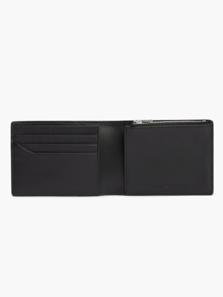 Negru Portofel Bifold TH Business Din Piele  Barbati