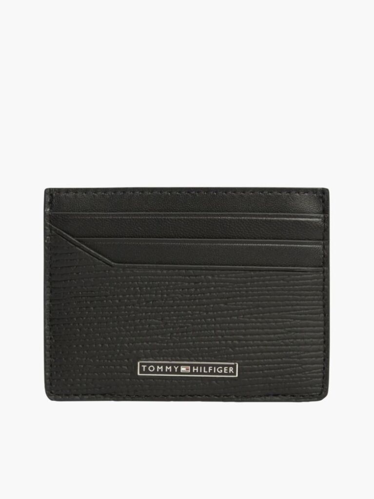 Negru Portcard TH Business Din Piele  Barbati