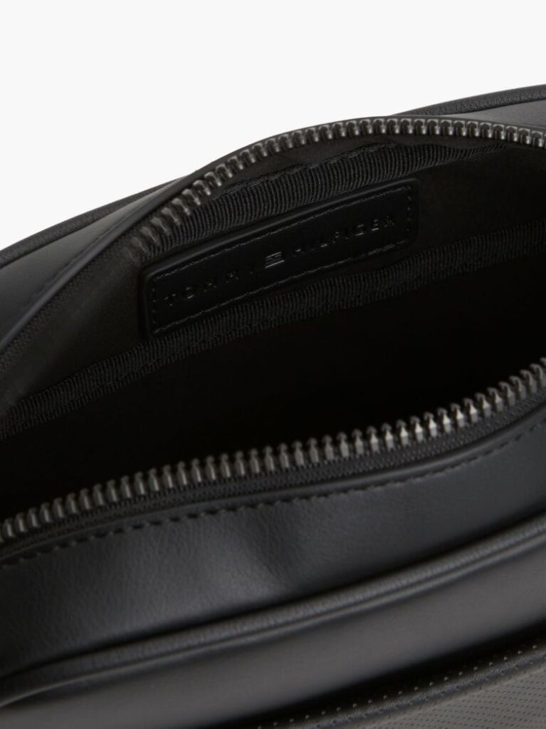 Black Camera Bag With Detachable Zip Pouch  Men