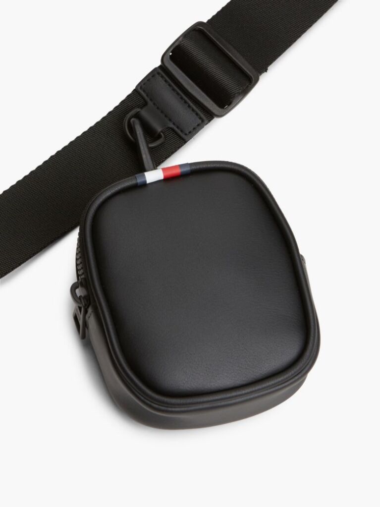 Black Camera Bag With Detachable Zip Pouch  Men