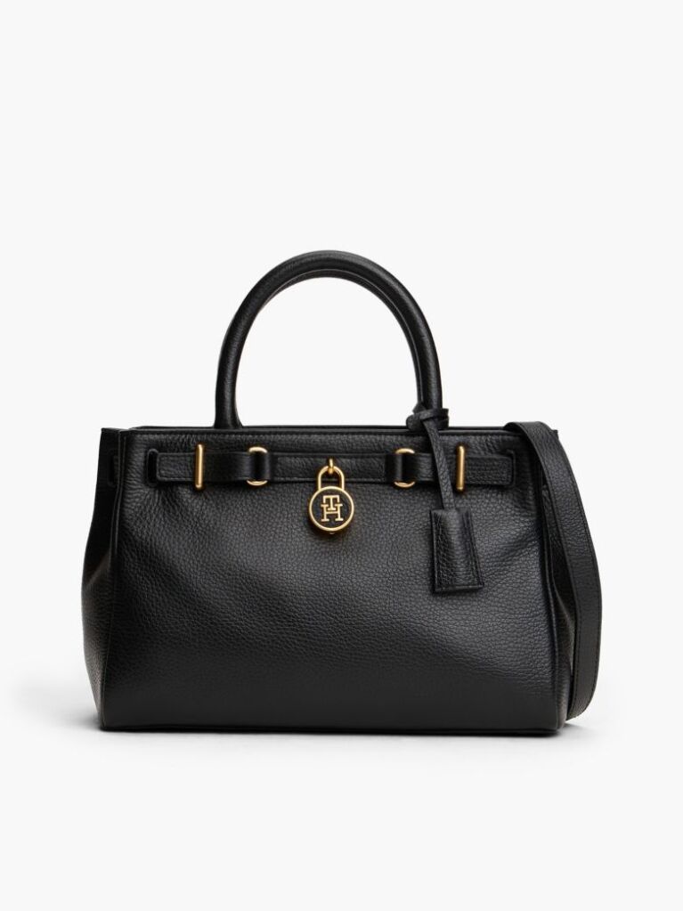 Black The American Icon Leather Crossbody Tote Bag  Women