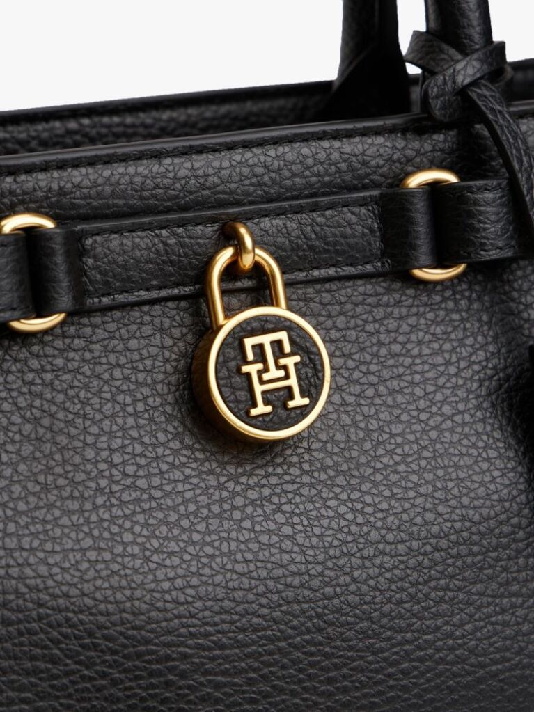Black The American Icon Leather Crossbody Tote Bag  Women