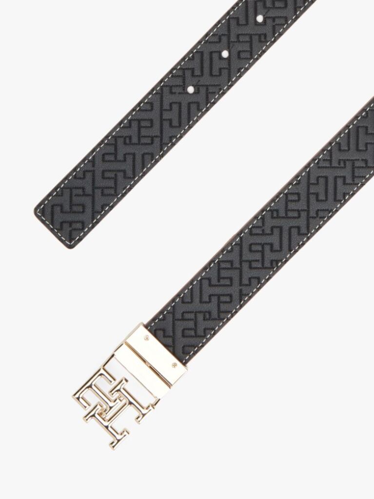 Multi Curea Din Piele Reversibila Cu Catarama TH Monogram  Femei