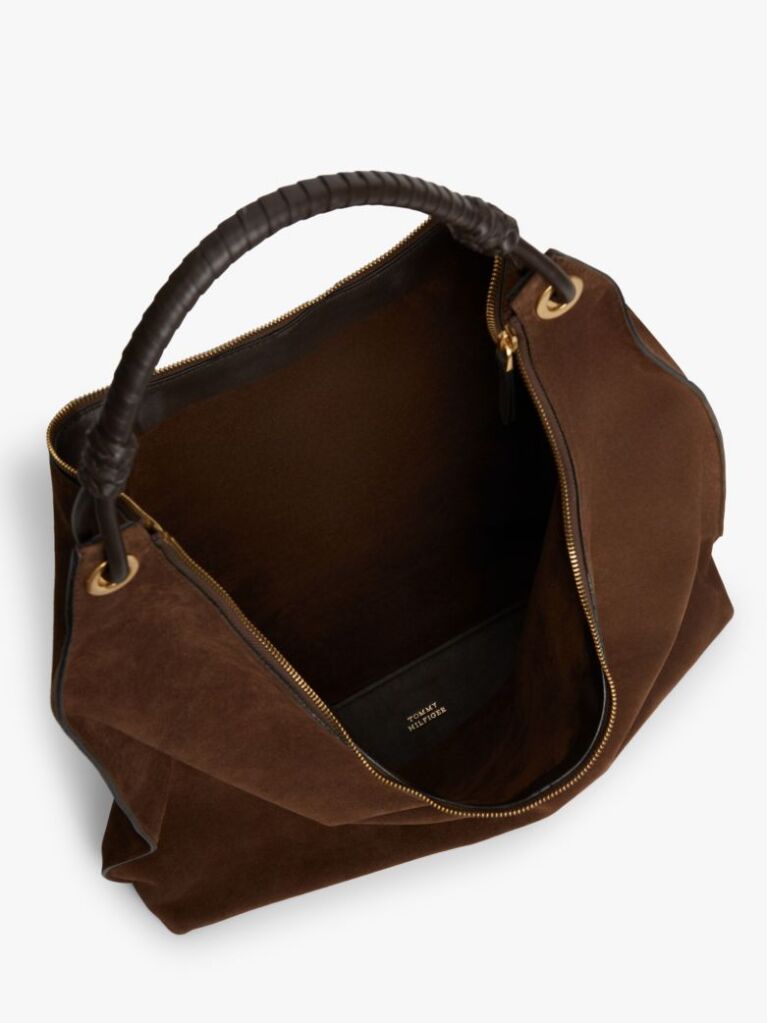 Brown Suede Hobo Bag  Women