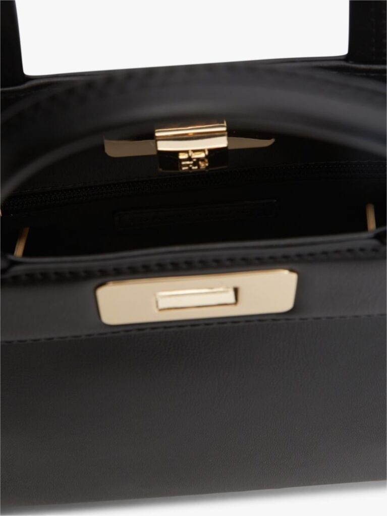 Black Modern Crossbody Satchel  Women