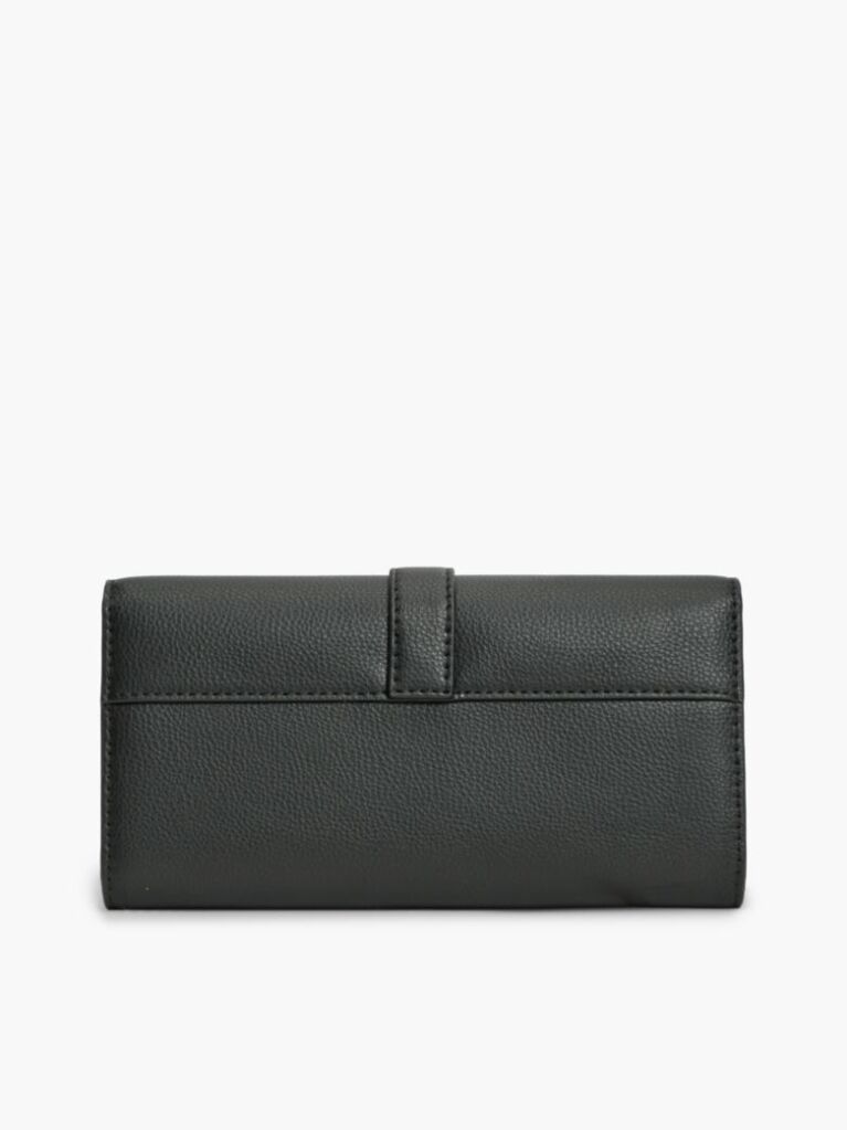 Negru Portofel Flap Cu Monograma TH  Femei