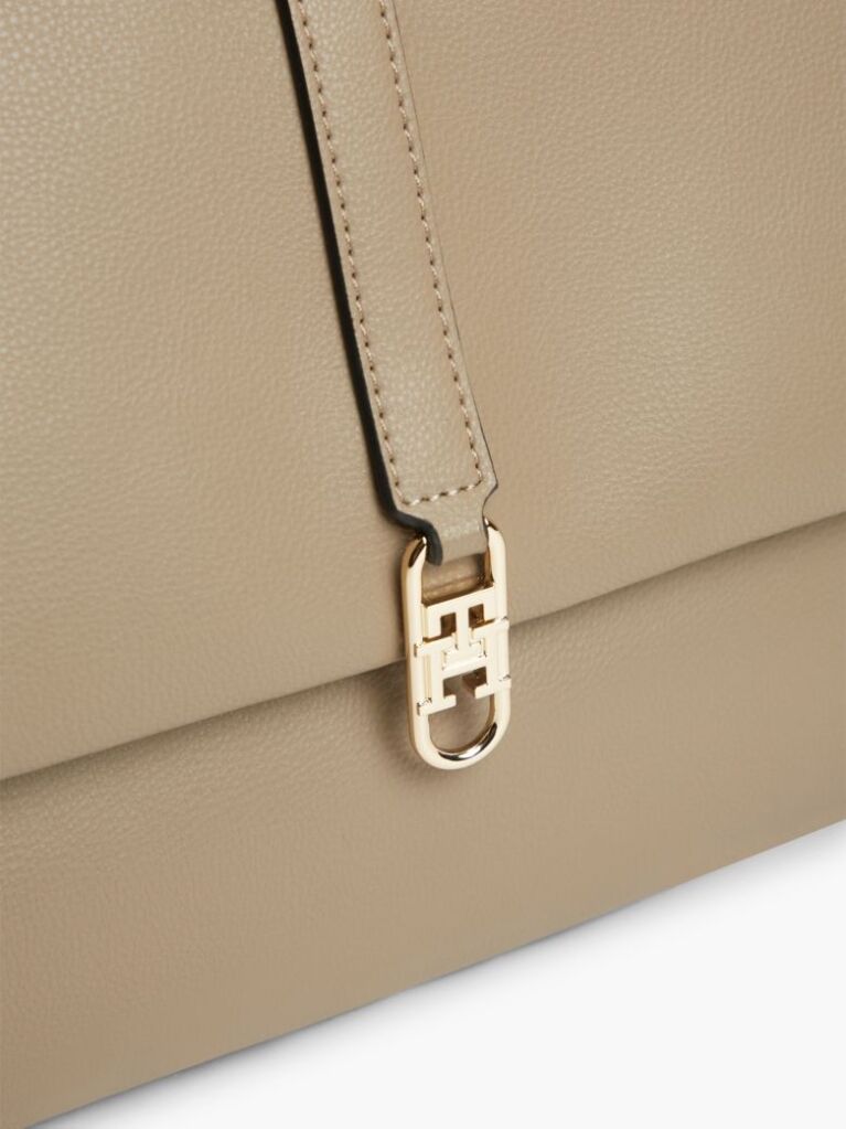 Bej Geanta Satchel Crossbody Cu Monograma TH  Femei