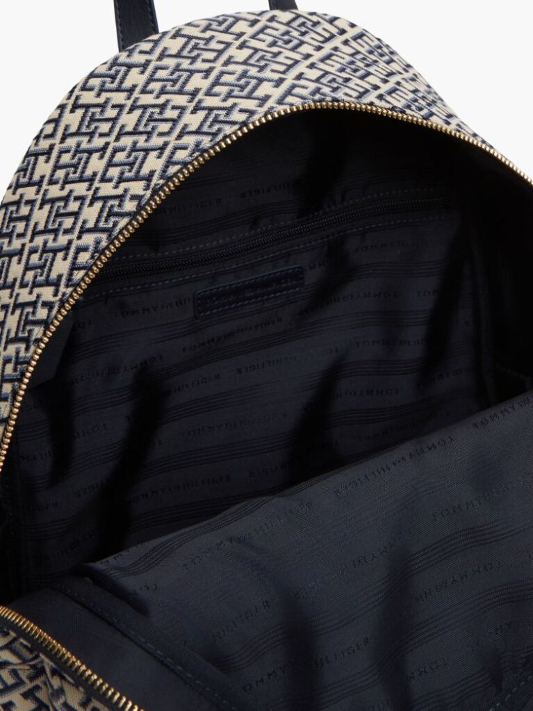 Blue Rucsac Dome Jacquard Esential Cu Monograma TH  Femei