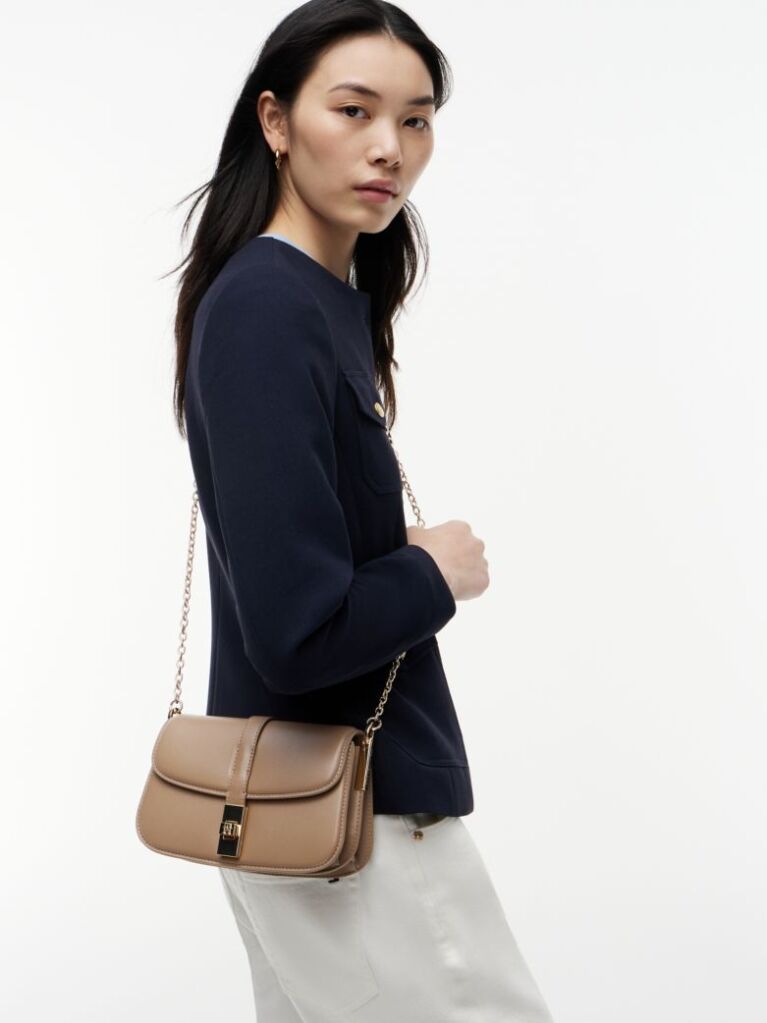 Maro Geanta Crossbody Cu Monograma TH Si Lant  Femei