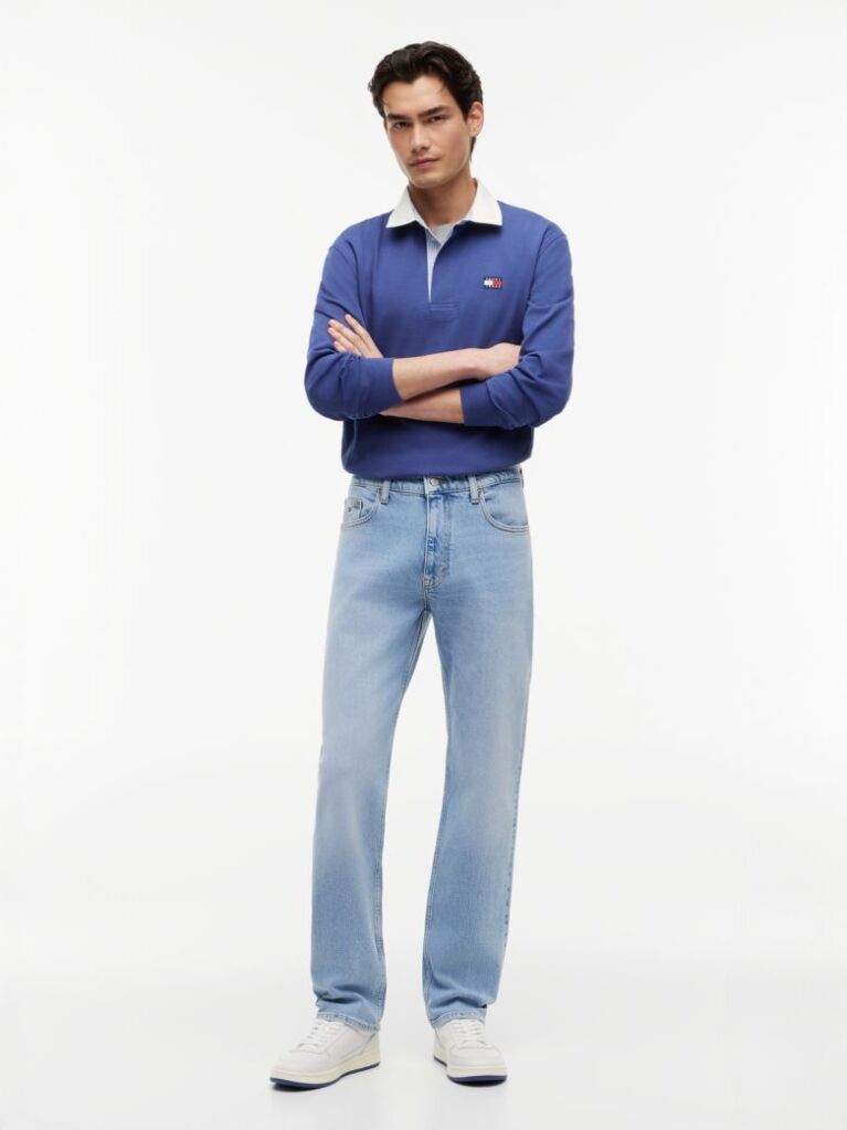 Denim Ryan Whiskered Slim Straight Leg Jeans  Men