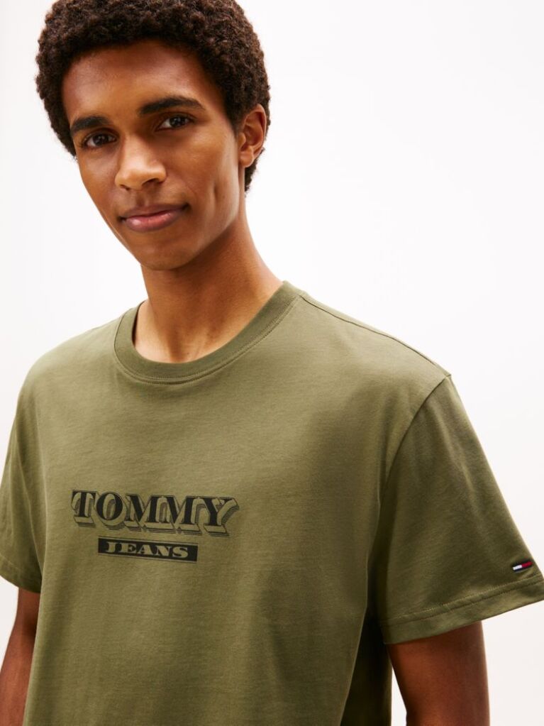 Green Regular Logo Back Graphic Sweatshirt  Men