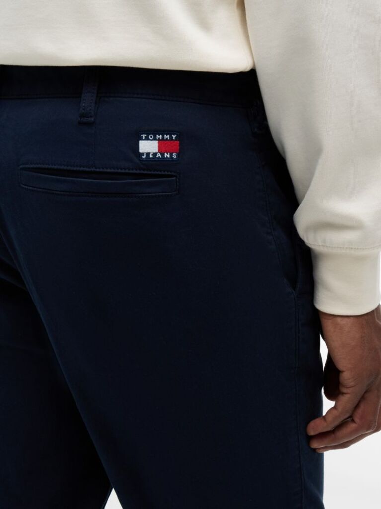 Blue Scanton Chino Twill Cu Croiala Slim  Barbati